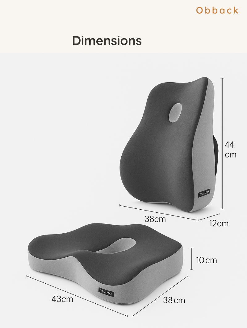 Coussin Ergonomique Mémoire de Forme – Soulage le Dos et le Coccyx